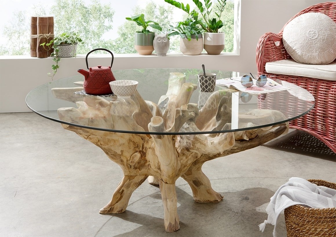 Wurzel Couchtisch D80 NORMAN - AUSSTELLUNGSSTÜCK