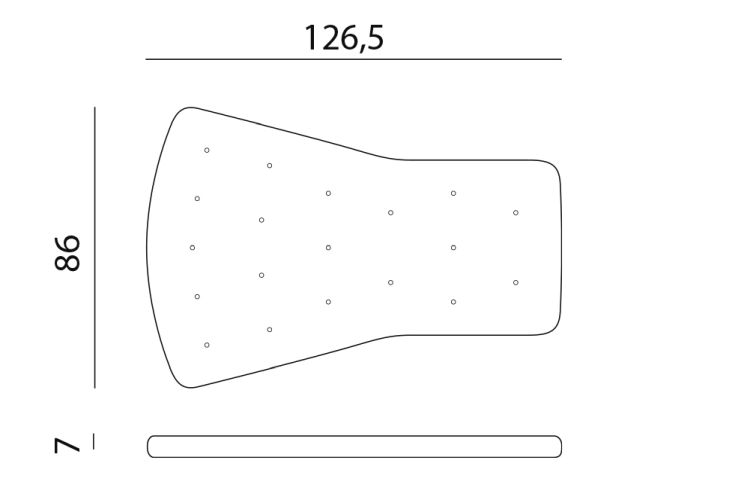 Nardi Auflage Folio Comfort lino beige  lino beige - Bezug: Stoff , wasserabweisend, Maße B/H/T: ca. 128 x 7 x 82 cm