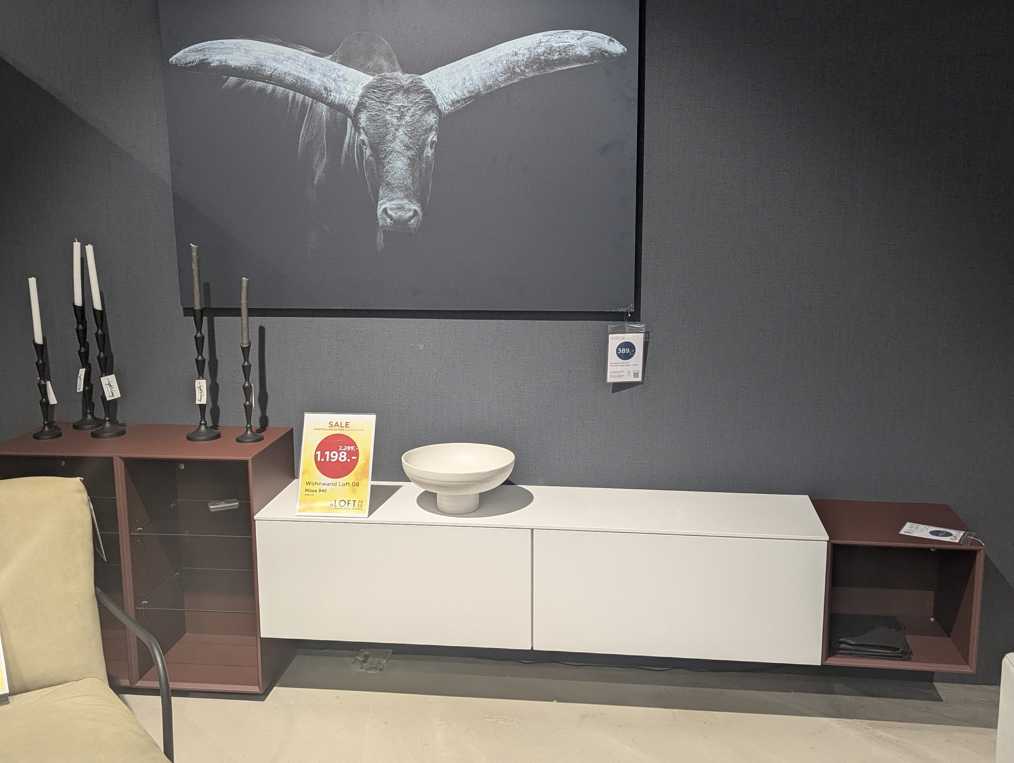 Wohnwand LOFT 08 - AUSSTELLUNGSSTÜCK