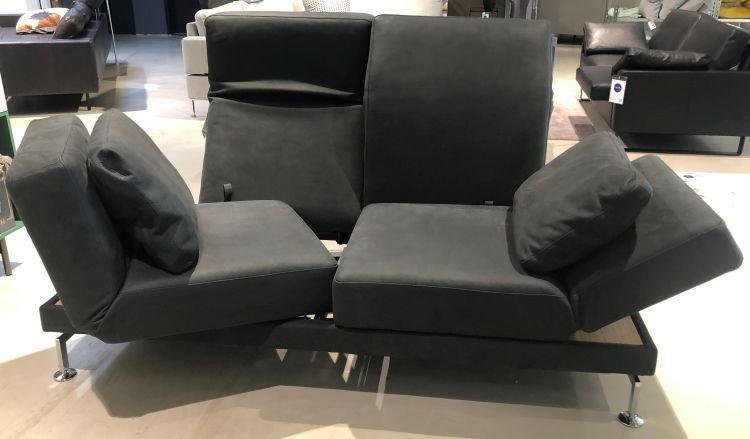 Brühl Sofa 2 MOULE SMALL 2 MA - Drehsitz: links und rechts, Tischablage: links + rechts, Eiche hell geölt
