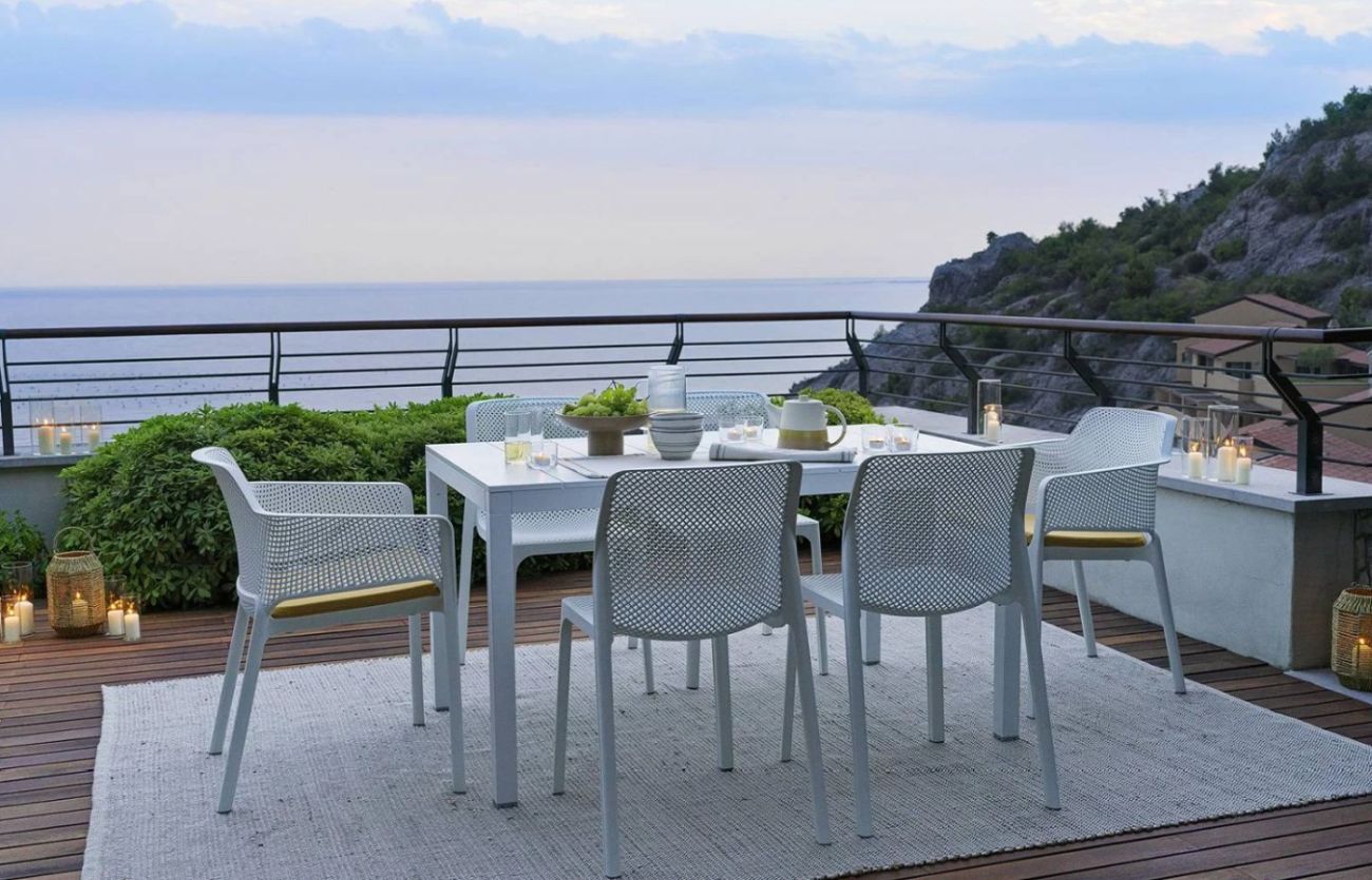 Nardi Stuhl NET tortora -  UV-beständiges fiberglass-Polypropylen