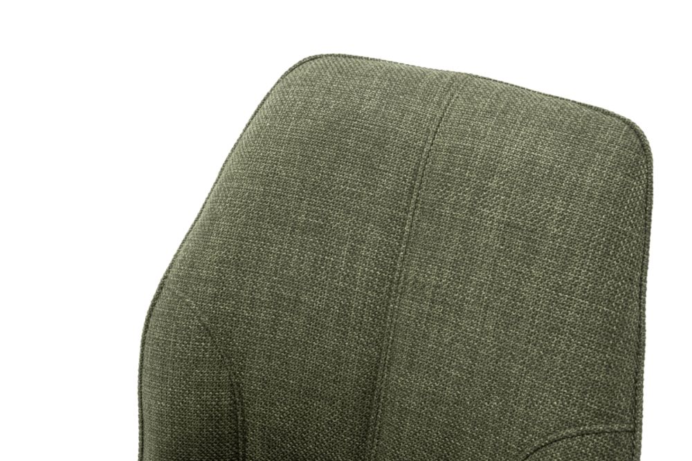 4 Fuß Stuhl Webstoff olive mit Keder - 180 Grad drehbar, mit Autoreturn - MCA furniture Pemba