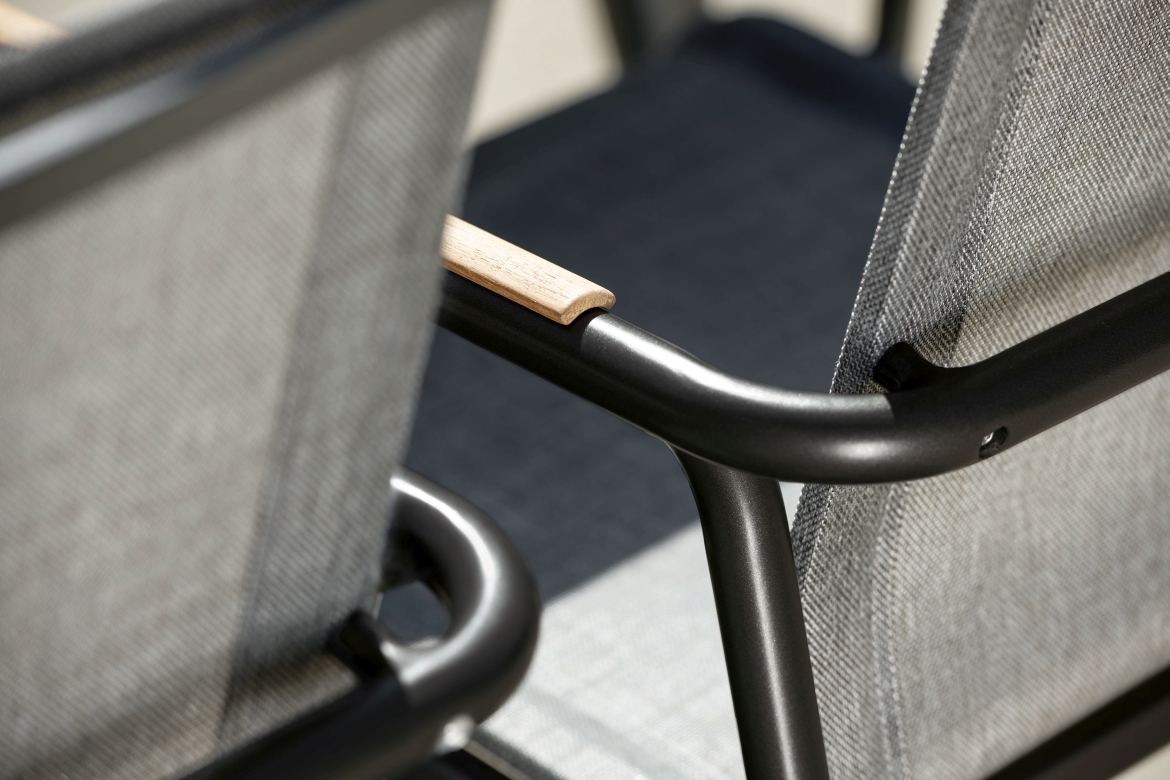 Stern Stapelsessel Vento grau 56 x 91 cm