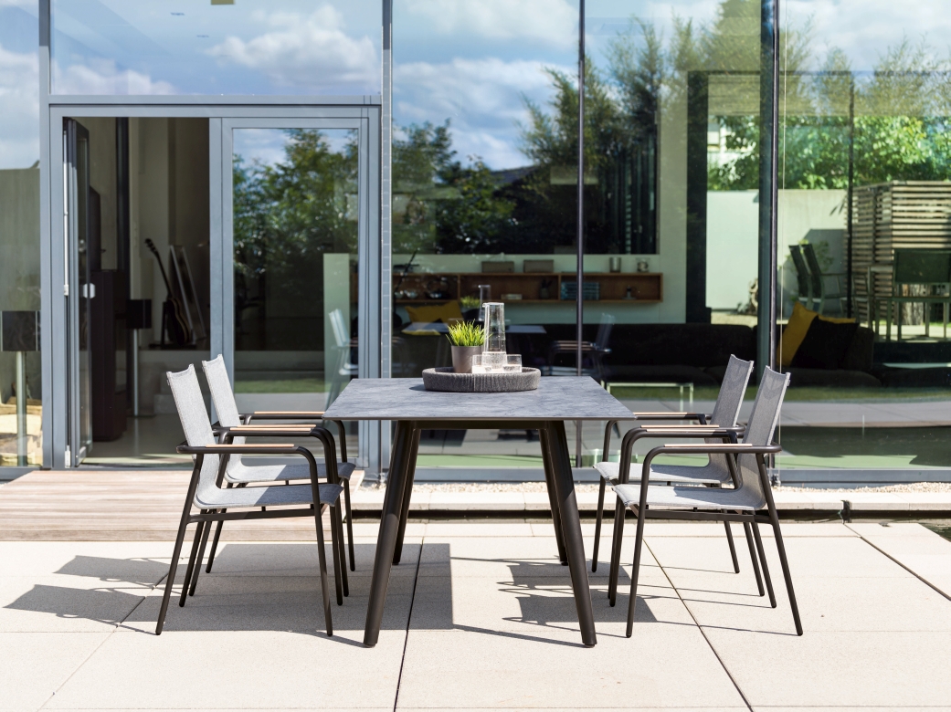 Stern Stapelsessel Vento grau 56 x 91 cm