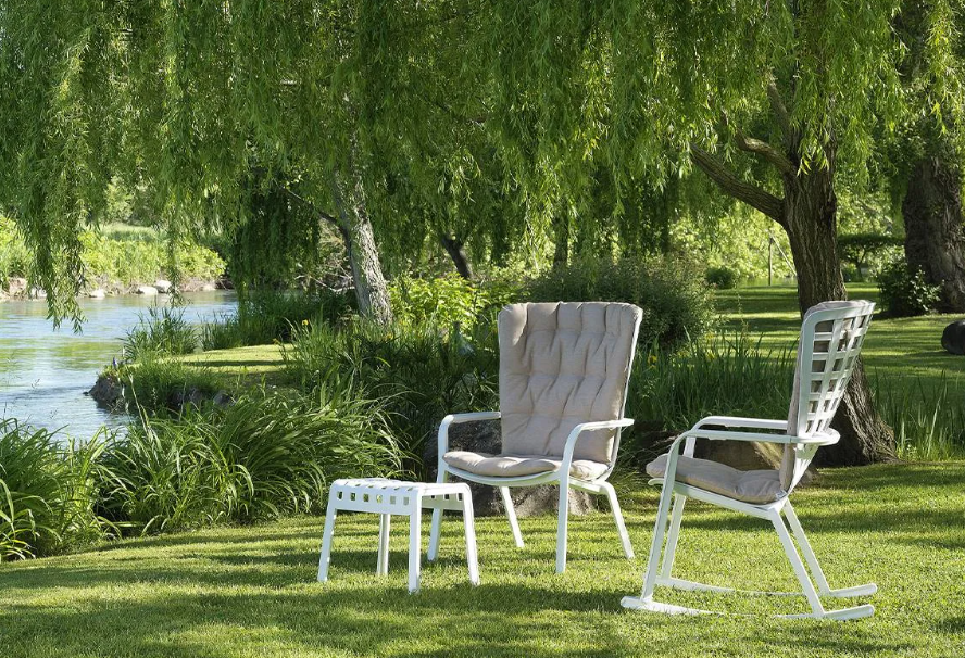 Nardi Armlehnsessel Folio bianco  bianco - weiß - stapelbar, rutschfest, Rückenlehne verstellbar