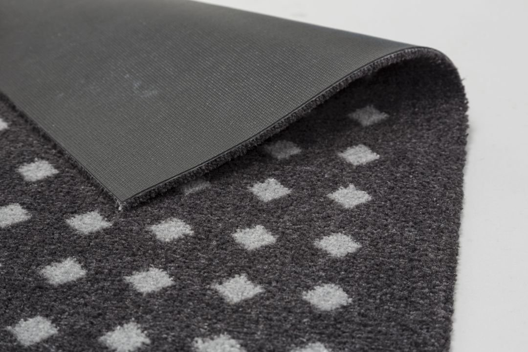 Astra Türmatte Quadrate schwarz , 50 x 70 cm, Miabella 1669040729044