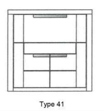 Sekrtär Horaz eckige Lisene Wildeiche geölt 102 x 120 cm
