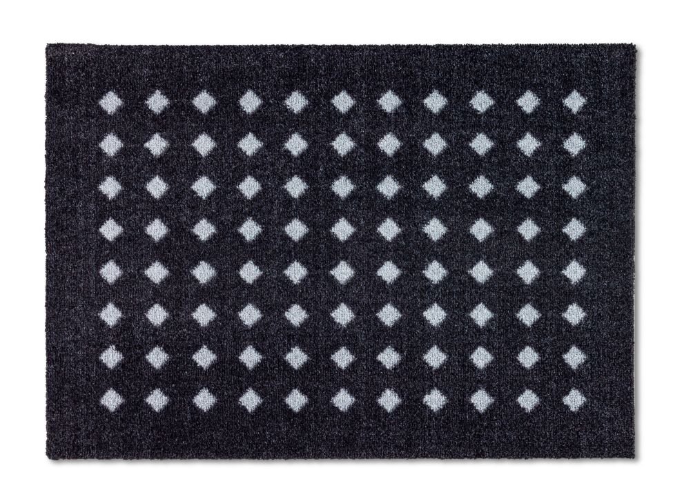 Astra Türmatte Quadrate schwarz , 50 x 70 cm, Miabella 1669040729044