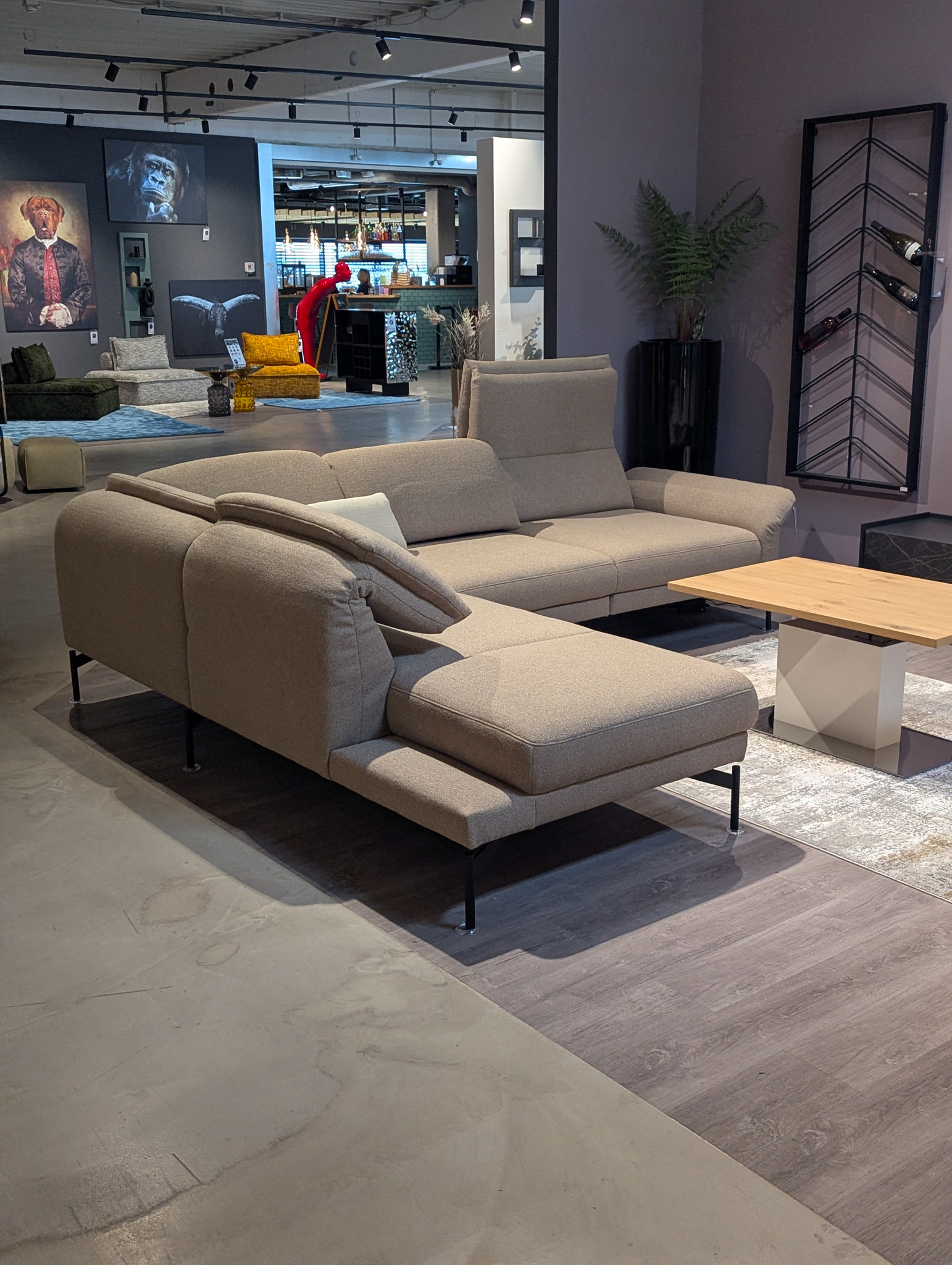 Himolla Ecksofa 1462 BRAVA -  Stoff 08 Nomi mocca