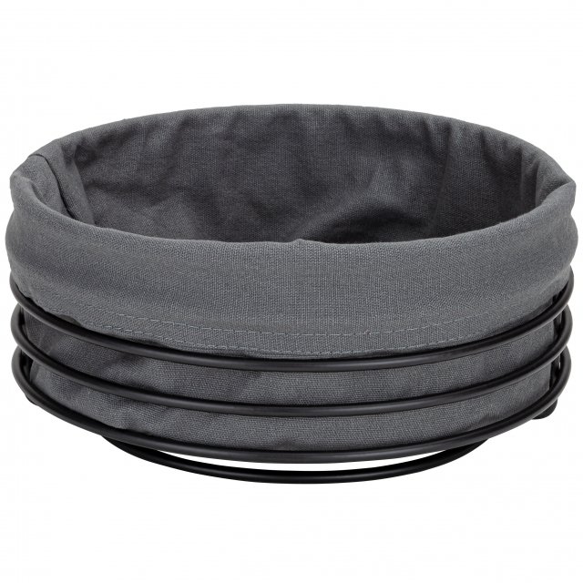 Justinus Brotkorb rund LifeStyle anthrazit Ø 23,5 cm