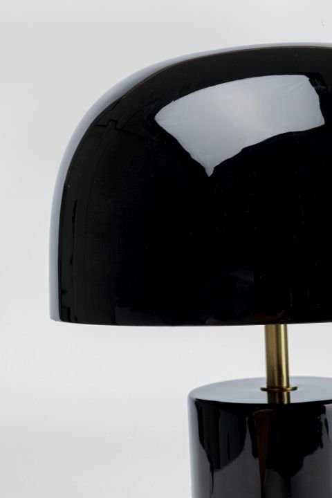 Tischleuchte grau - 38 cm - KARE Loungy Schwarz