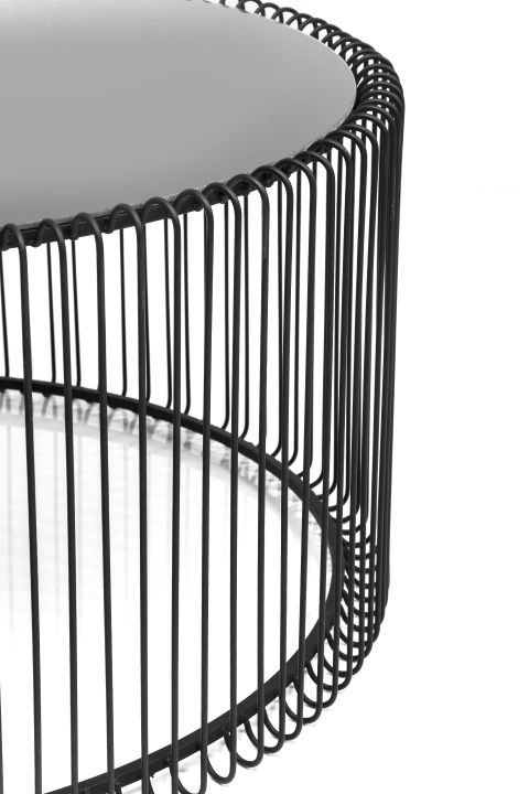 KARE Couchtisch Wire Black, 2er Set, 79577
