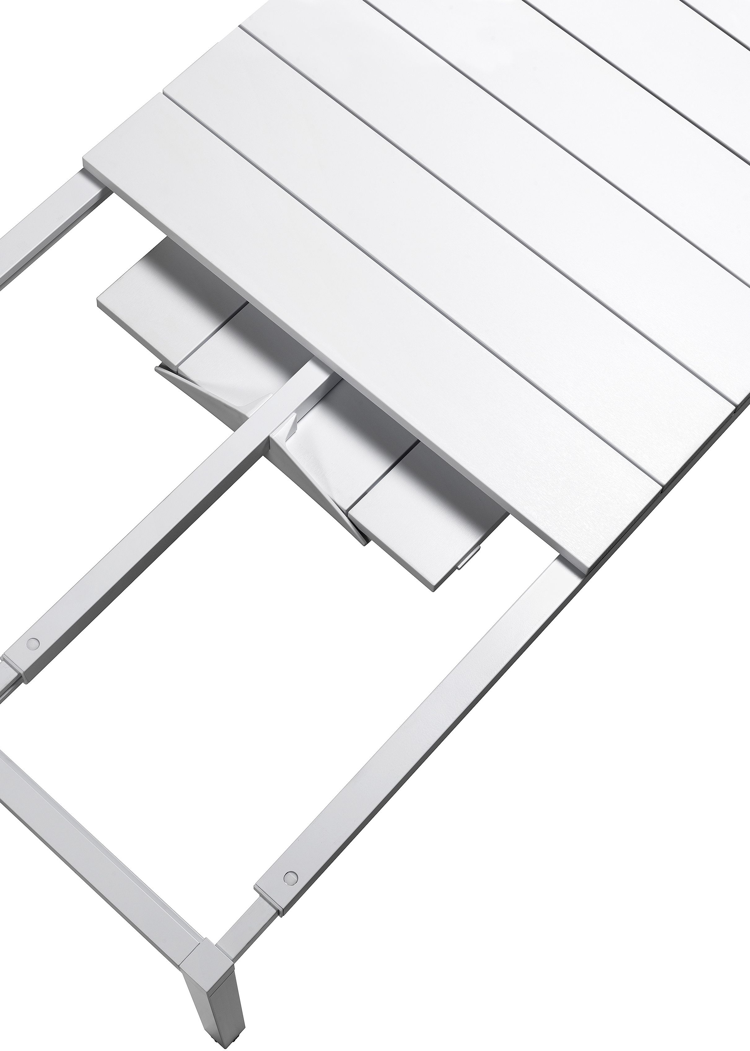 Nardi Tisch Rio 210 - Farbe bianco - weiß, Matt-Effekt, Füße höhenverstellbar, ausziehbar, rutschfest