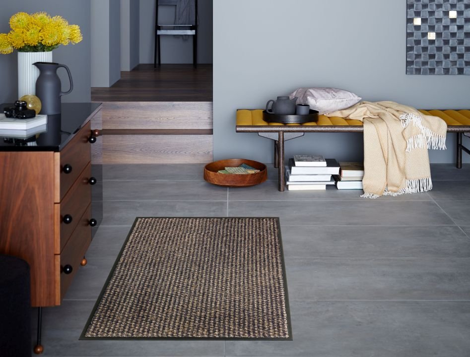 Schöner Wohnen Kollektion Fußmatte Punkte anthrazit-taupe, 50 x 70 cm, Miami 1688040002044