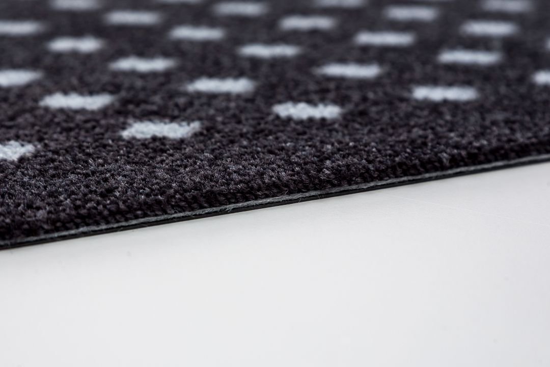 Astra Türmatte Quadrate schwarz , 50 x 70 cm, Miabella 1669040729044