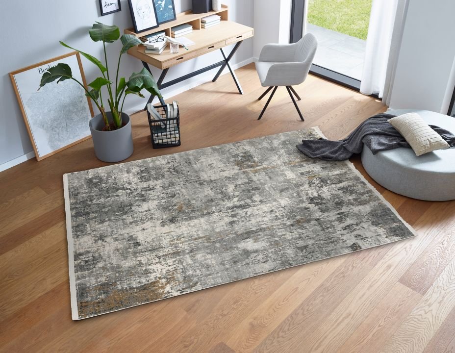 Astra Teppich Positano Allover anthrazit/creme 160 x 230 cm