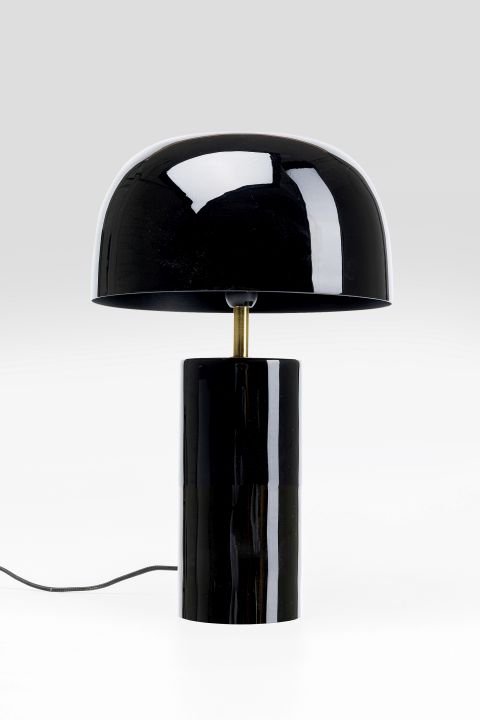 Tischleuchte grau - 38 cm - KARE Loungy Schwarz