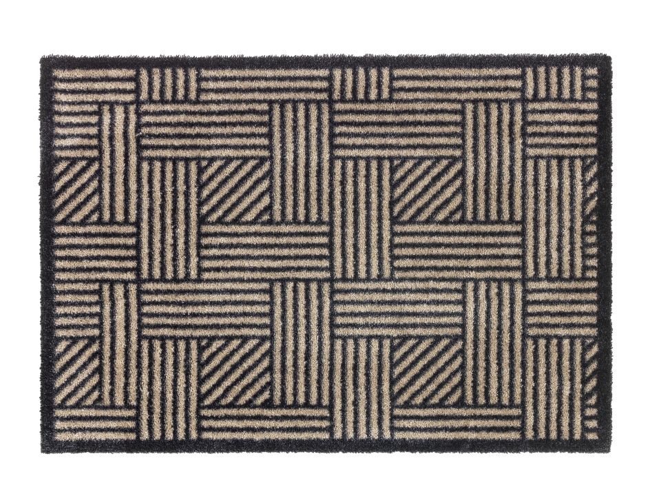 Schöner Wohnen Kollektion Fußmatte 67x100cm beige/anthrazit, 67 x 100 cm, Manhattan 1689068004006/16736