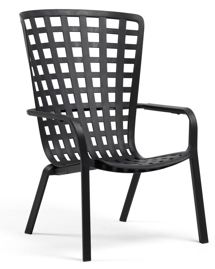 Nardi Armlehnsessel Folio antracite antracite - anthrazit - stapelbar, rutschfest, Rückenlehne verstellbar