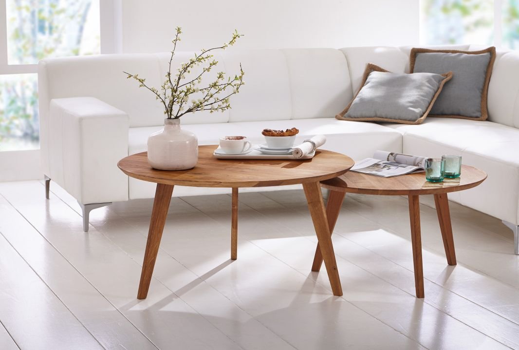 G+K Beistelltisch Wildeiche geölt Ø 90 cm, OLPE1 10237157