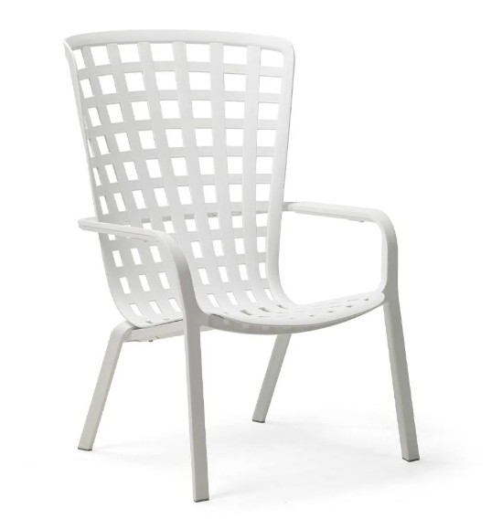 Nardi Armlehnsessel Folio bianco  bianco - weiß - stapelbar, rutschfest, Rückenlehne verstellbar