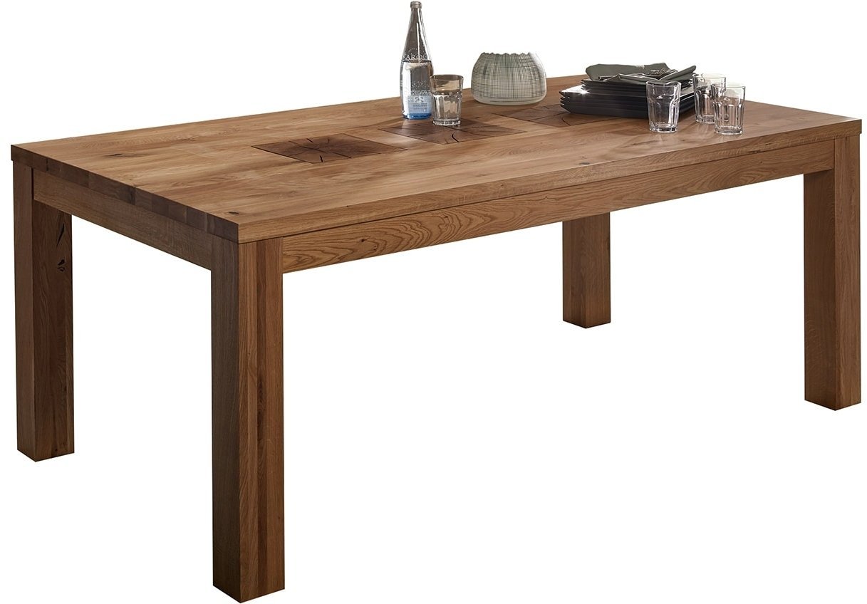 Esstisch Woodlane Wildeiche natur geölt 180 x 90 cm