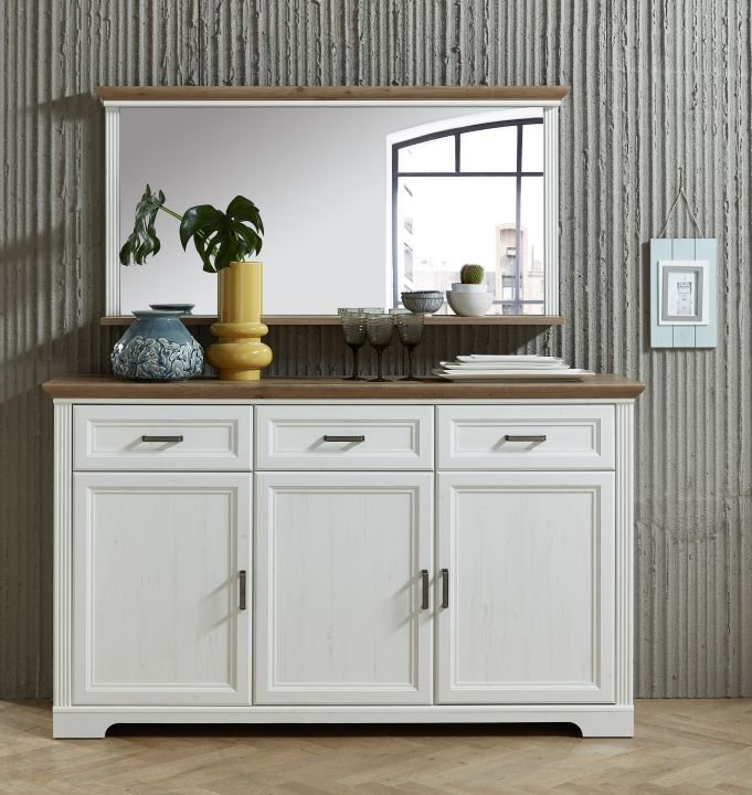 Innostyle Sideboard Jasmin weiß 166 x 102 cm