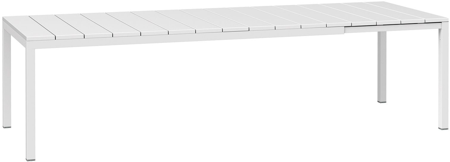 Nardi Tisch Rio 210 - Farbe bianco - weiß, Matt-Effekt, Füße höhenverstellbar, ausziehbar, rutschfest