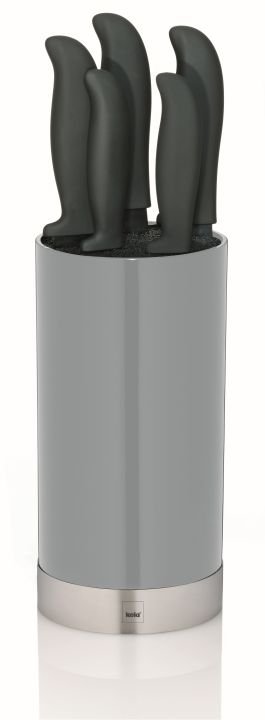 Kela Messerblock Acida inkl. 5 Messern grau