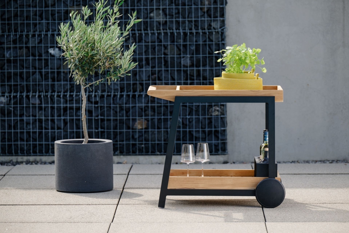 Stern Servierwagen Frido Teak 58 x 77 cm