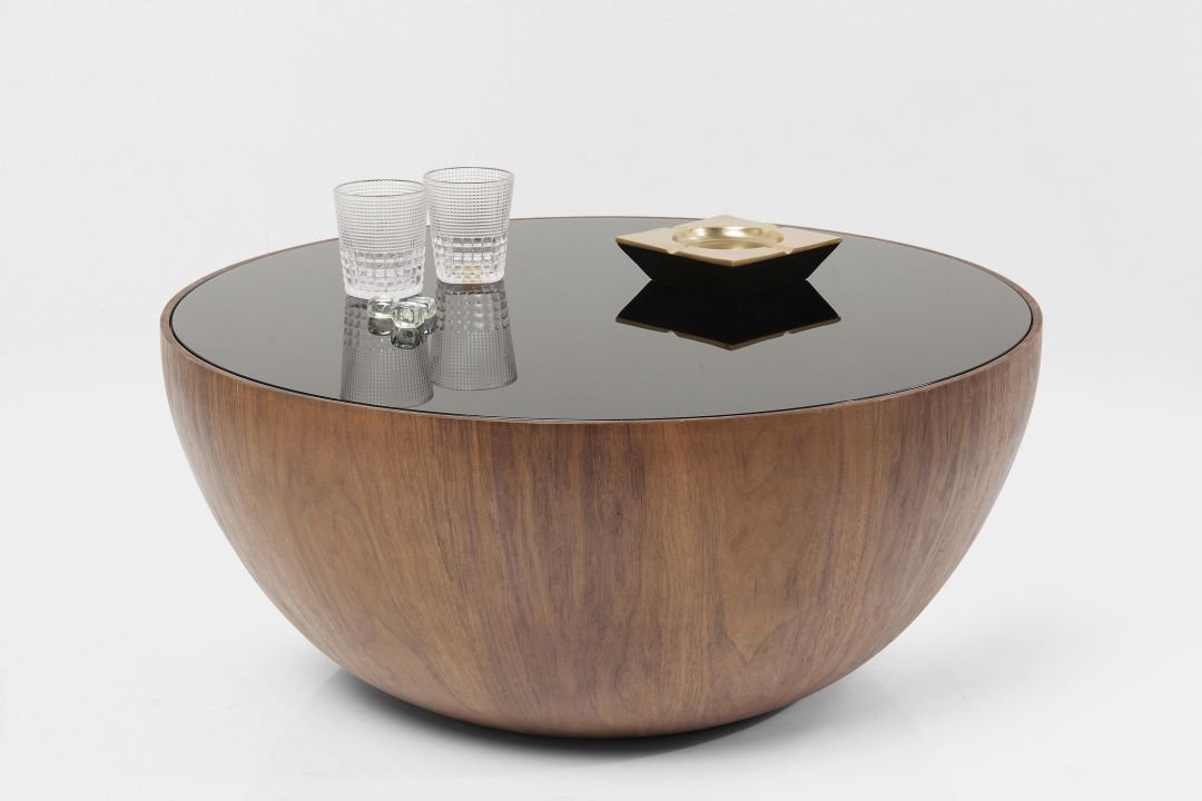 KARE Couchtisch Tear Drops Walnuss Walnuss 35,00cm