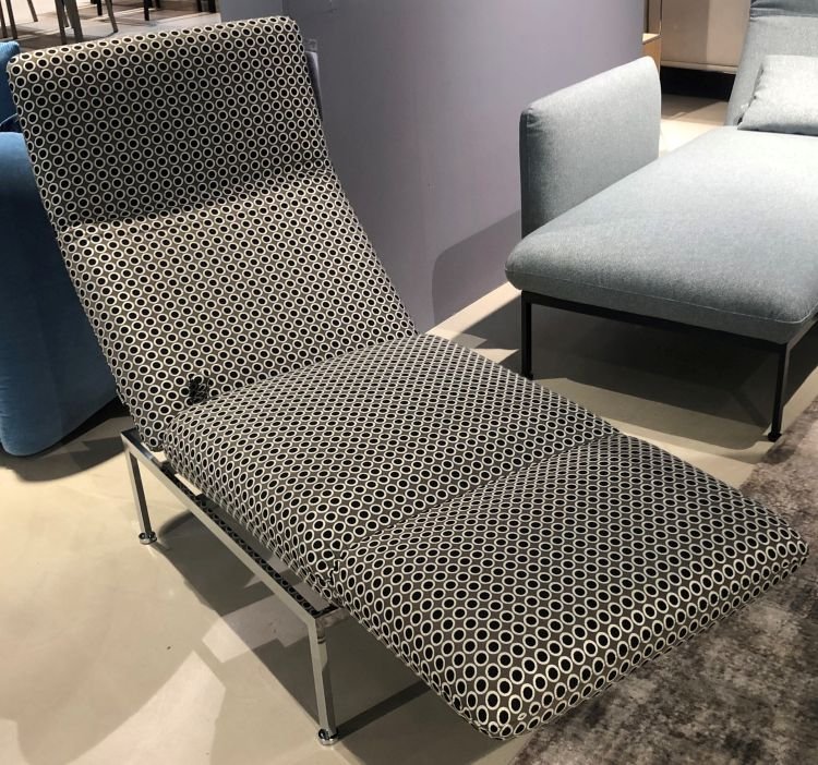 brühl Multifunktionssessel Roro small 1 links Beige/Schwarz/Weiß 82x109 cm