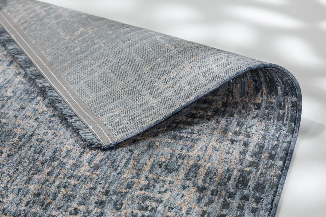 Astra Teppich Sarezzo gitter blau 80 x 150 cm