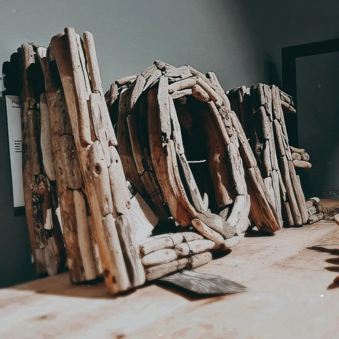 Unikat Wanddeko 'Love' natur 70 x 30 cm